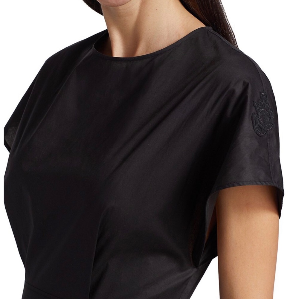 Moncler Genius JW Anderson Asymmetrical Midi Dress Black Size IT40 US XS NWT - Picture 6 of 10